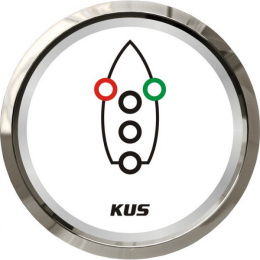 Индикатор включения ходовых огней KUS WS бел/нерж (KY99501)